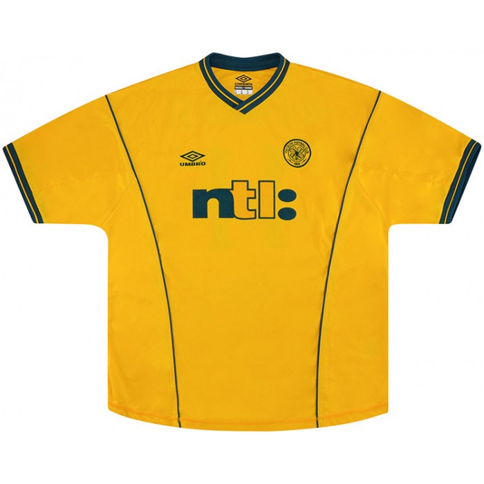 Tailandia Camiseta Celtic 2nd Retro 2001 2003 Amarillo